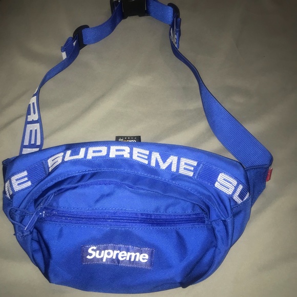 supreme blue fanny pack